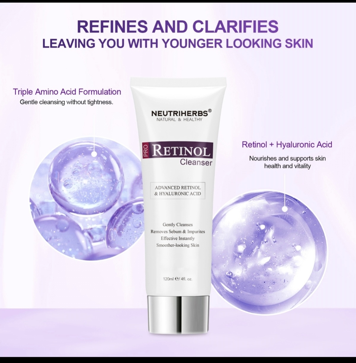 Pro Retinol Cleanser with Hyaluronic Acid thumbnail 7