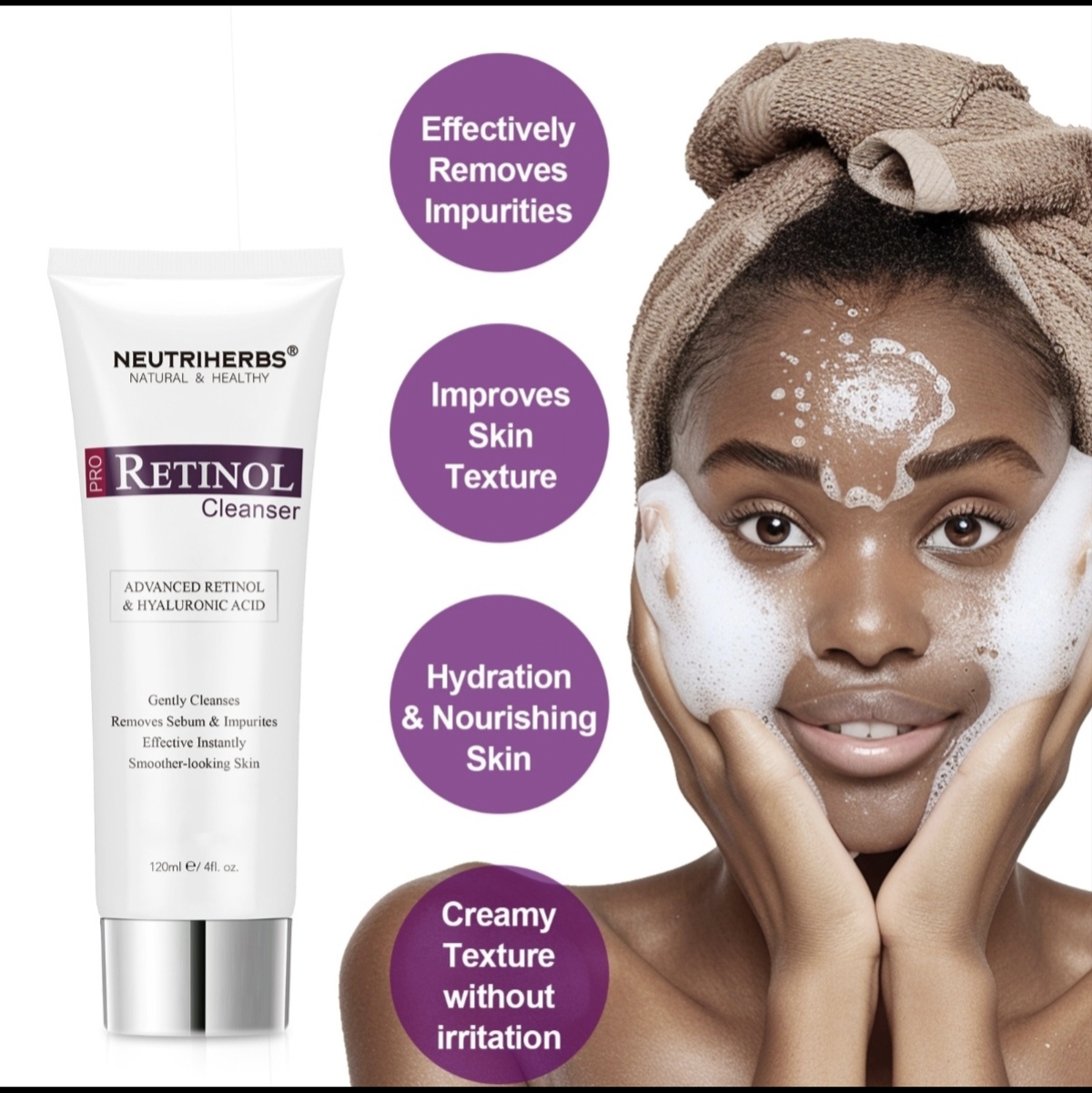 Pro Retinol Cleanser with Hyaluronic Acid thumbnail 2