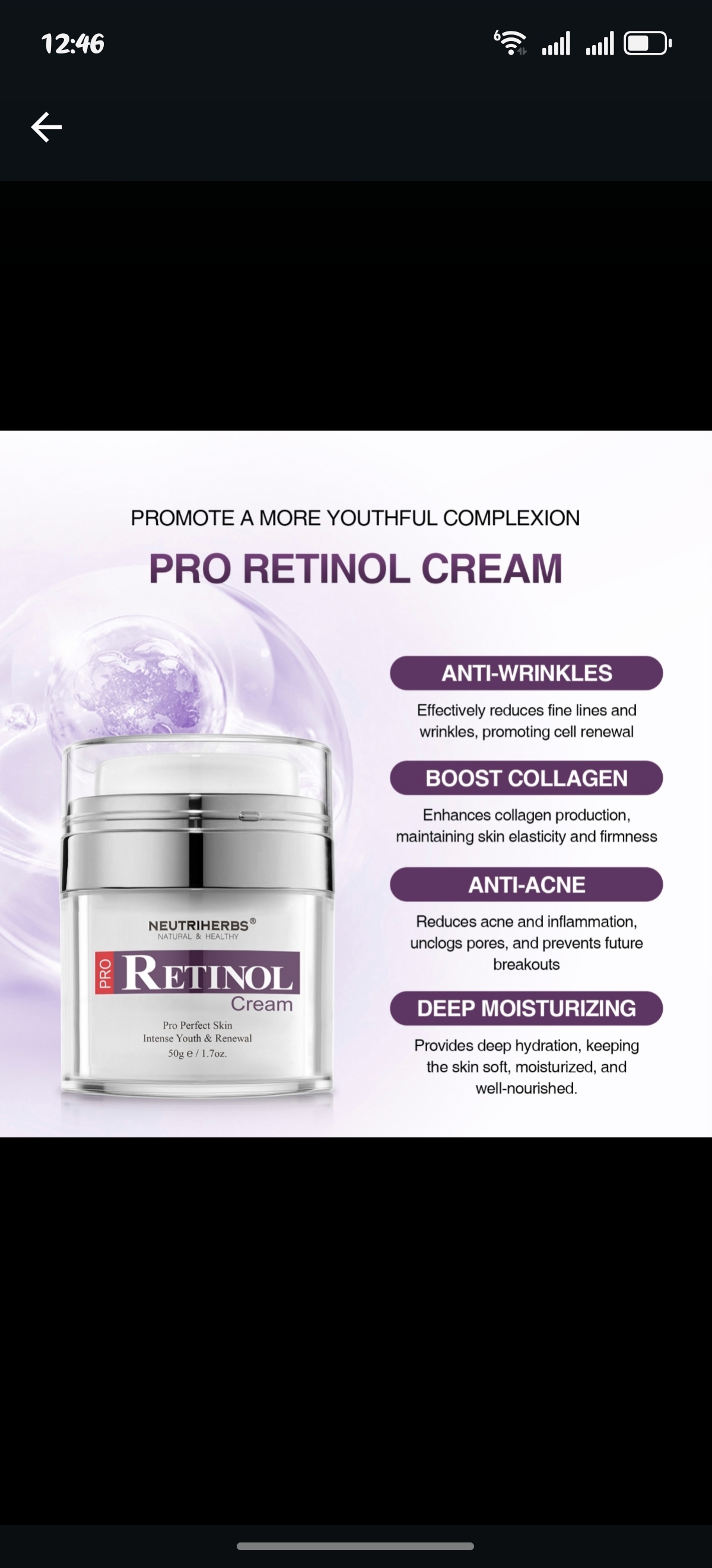Pro Retinol Cream thumbnail 2