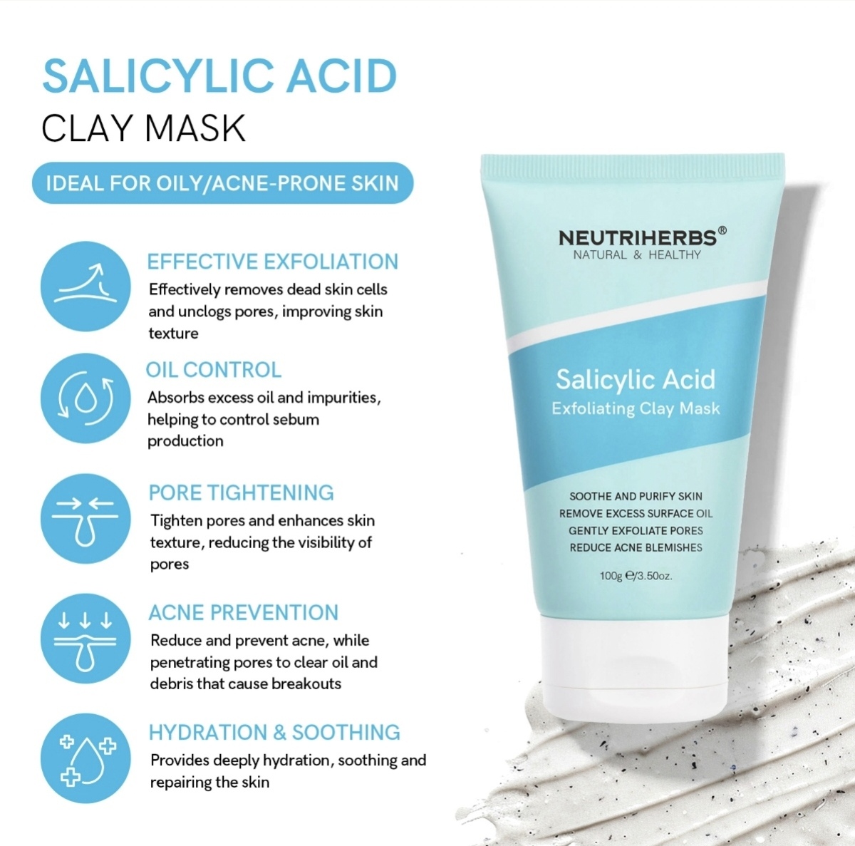 Salicylic Acid Exfoliating Clay Mask thumbnail 2