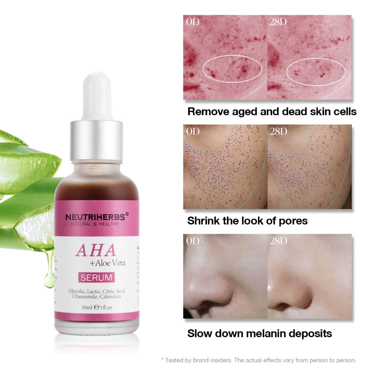 AHA + Aloe Vera Exfoliating Serum thumbnail 7