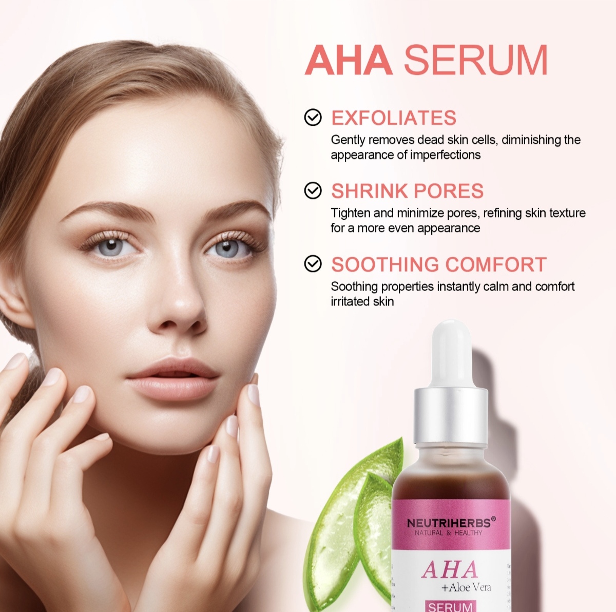 AHA + Aloe Vera Exfoliating Serum thumbnail 3