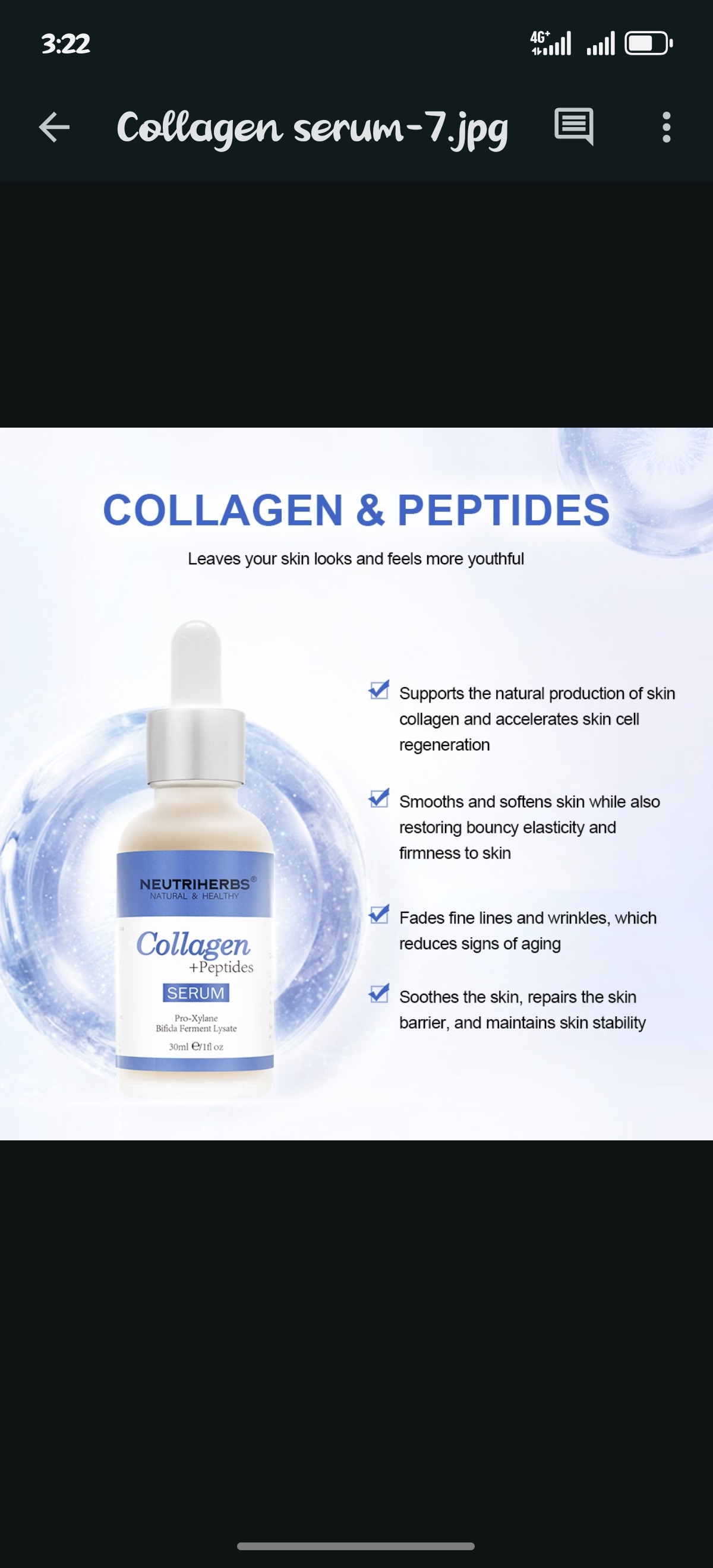 Collagen + Peptides Anti-Ageing Serum thumbnail 6