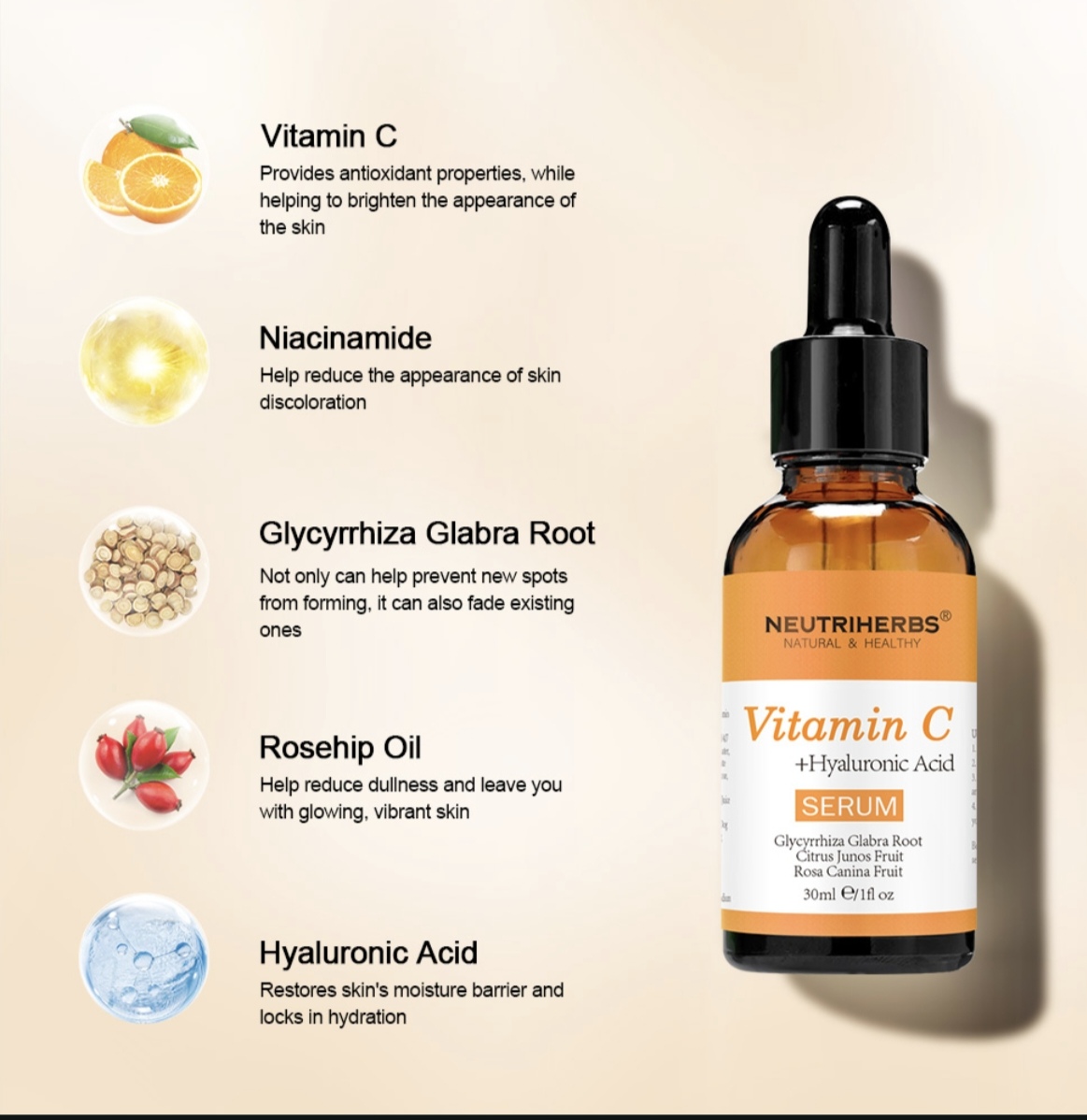 Vitamin C & Hyaluronic Acid Serum thumbnail 3