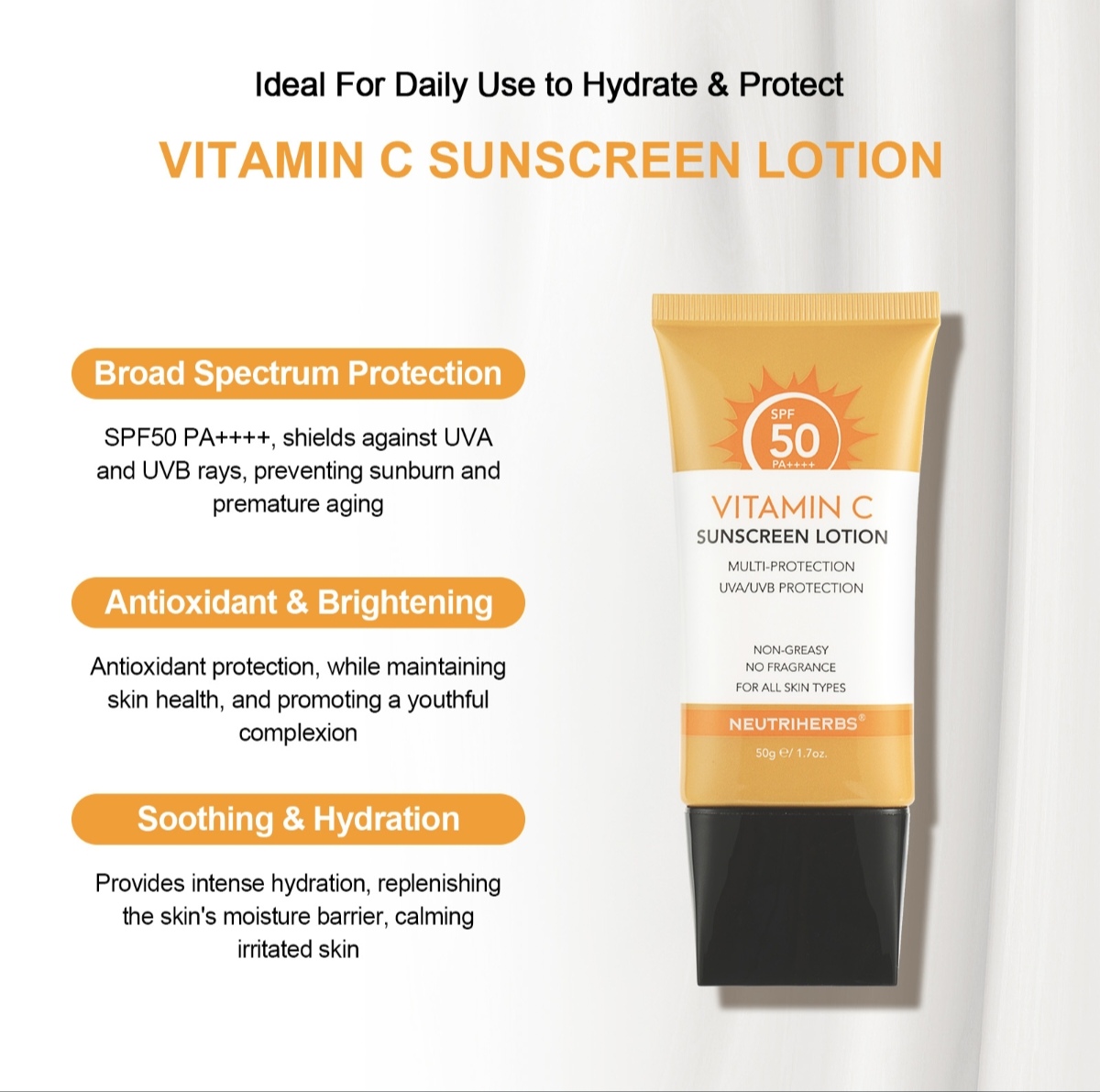 Neutriherbs Vitamin C Sunscreen SPF 50 thumbnail 2