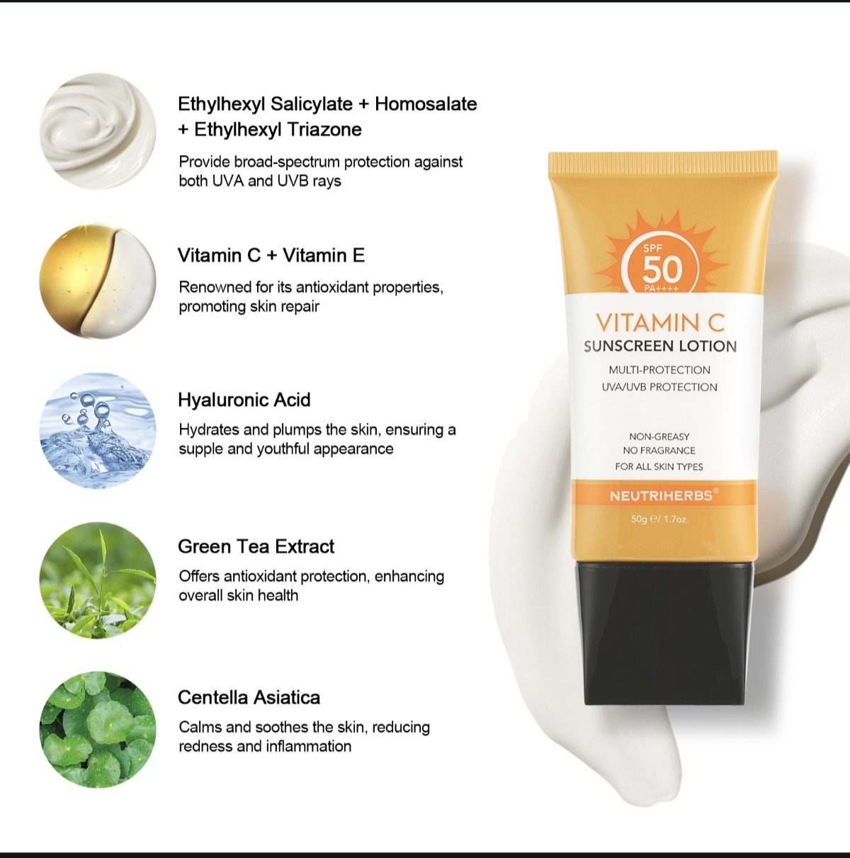Neutriherbs Vitamin C Sunscreen SPF 50 thumbnail 3
