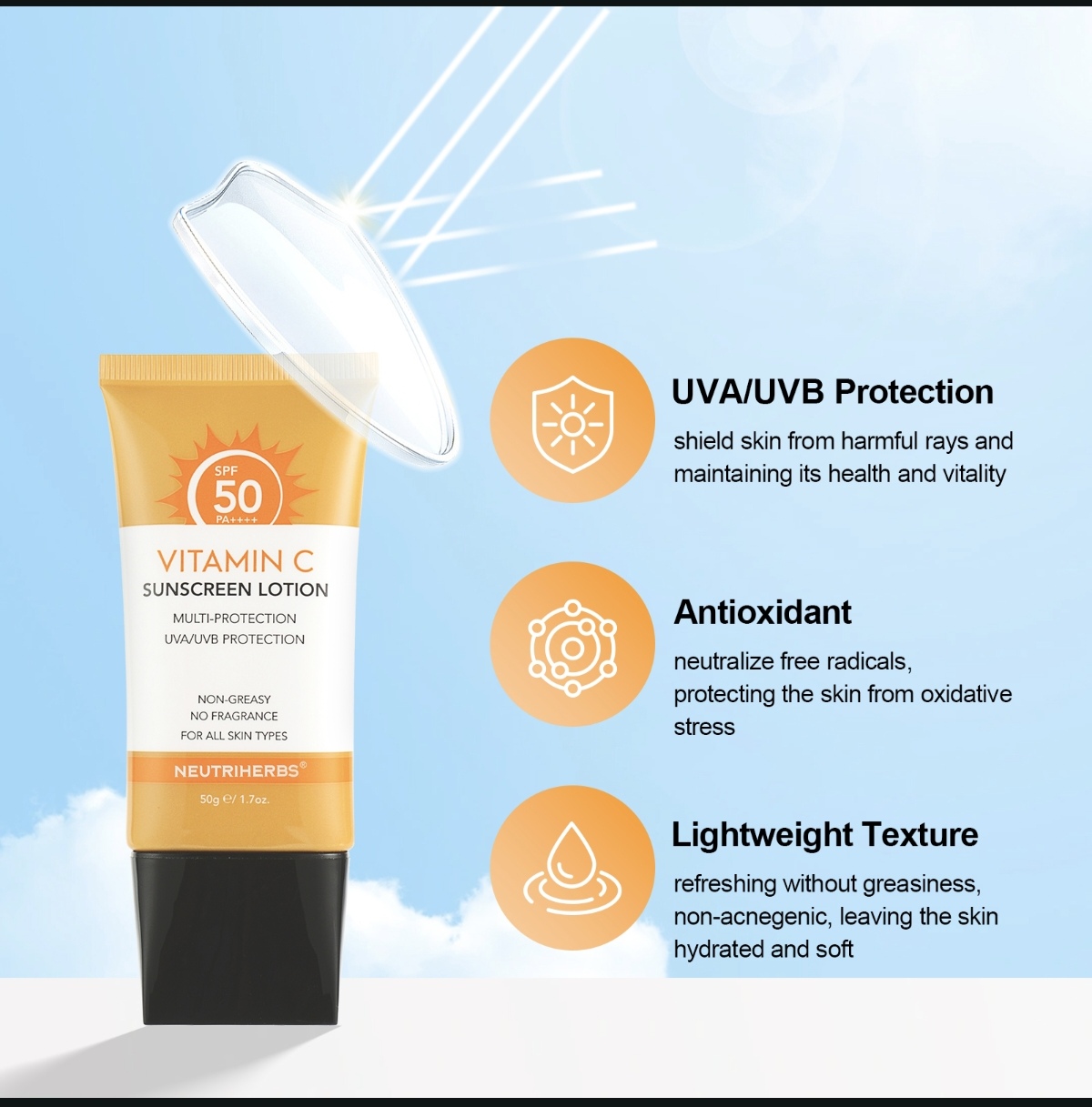 Neutriherbs Vitamin C Sunscreen SPF 50 thumbnail 6
