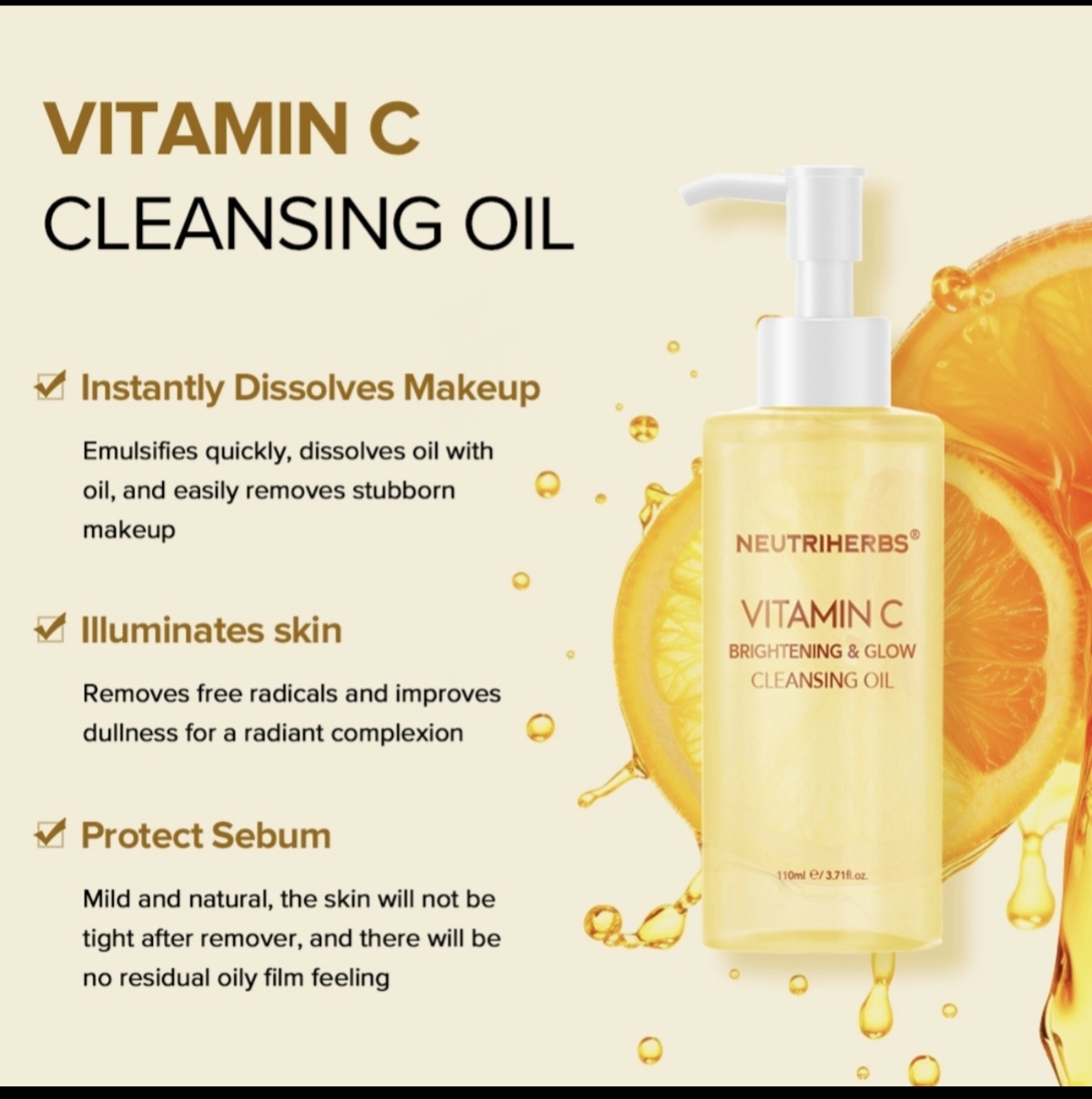 Vitamin C Brightening & Glow Cleansing Oil thumbnail 2