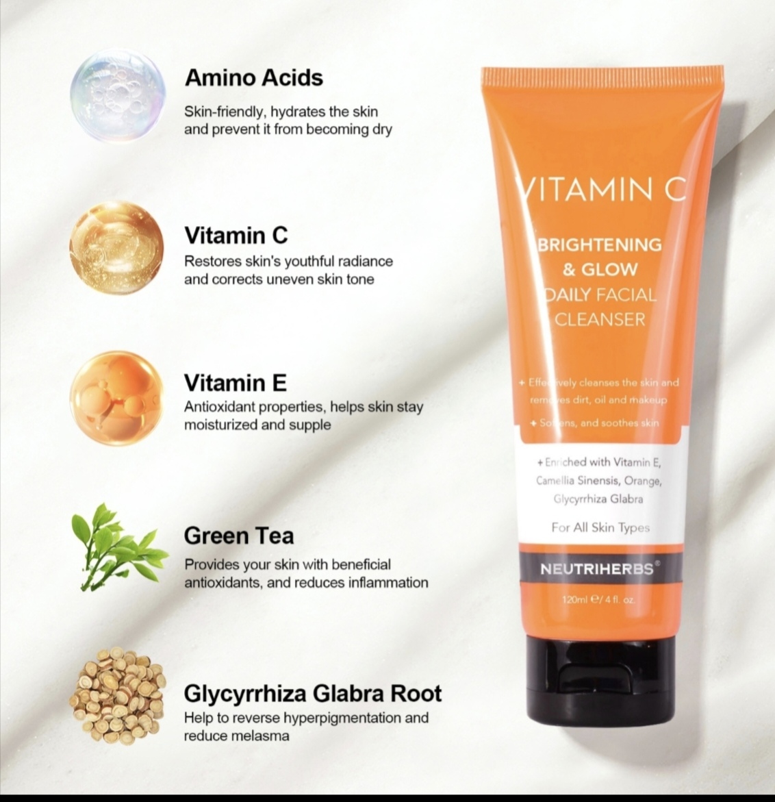 Vitamin C Brightening & Glow Facial Cleanser thumbnail 8