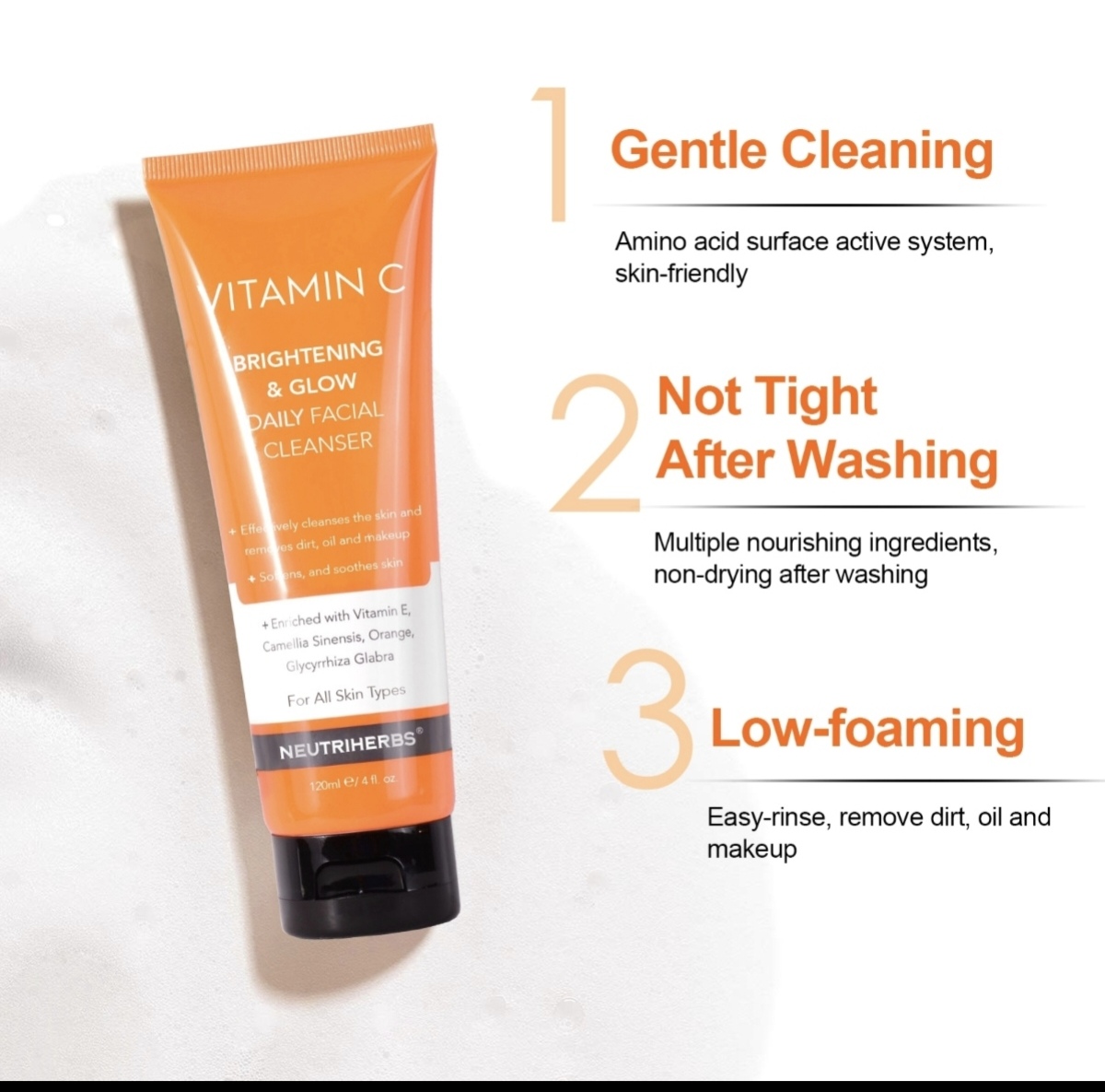 Vitamin C Brightening & Glow Facial Cleanser thumbnail 5