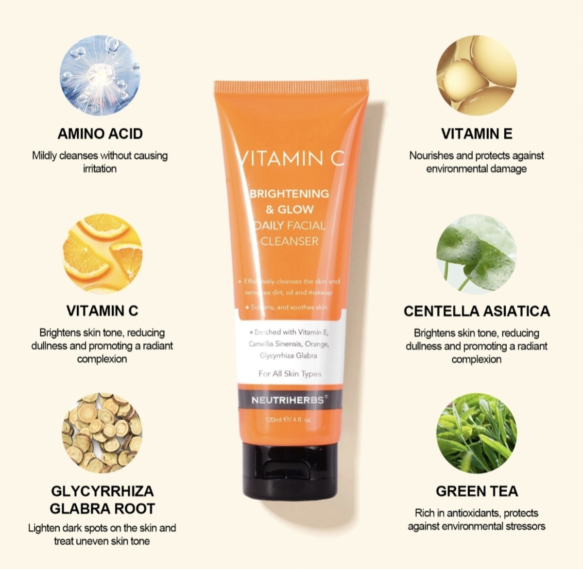 Vitamin C Brightening & Glow Facial Cleanser thumbnail 3