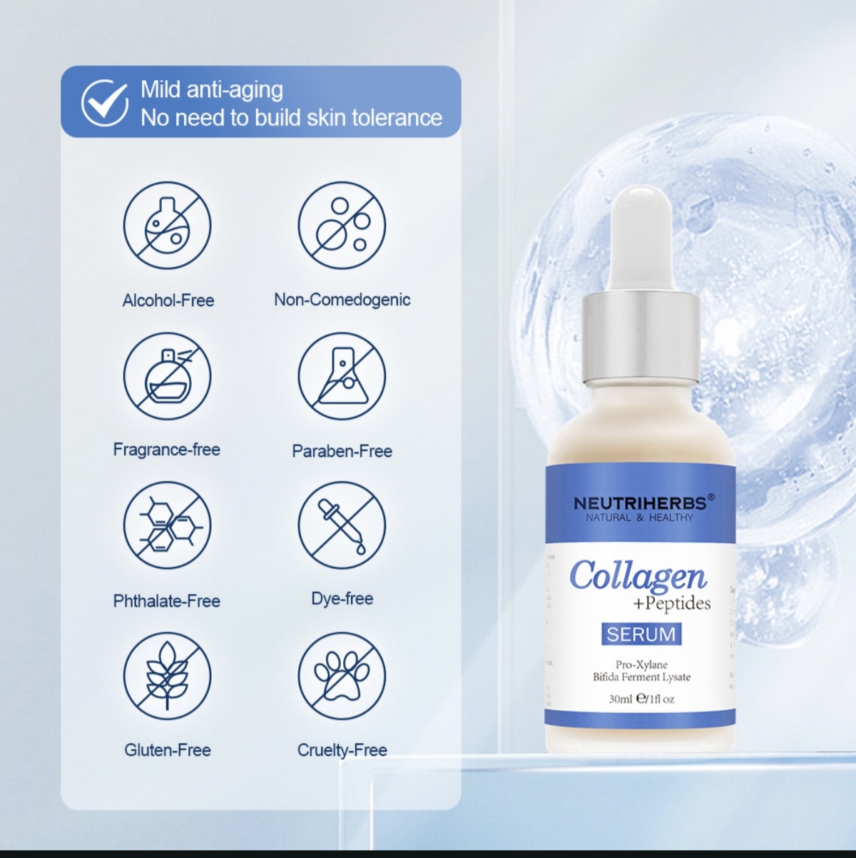 Collagen + Peptides Anti-Ageing Serum thumbnail 9
