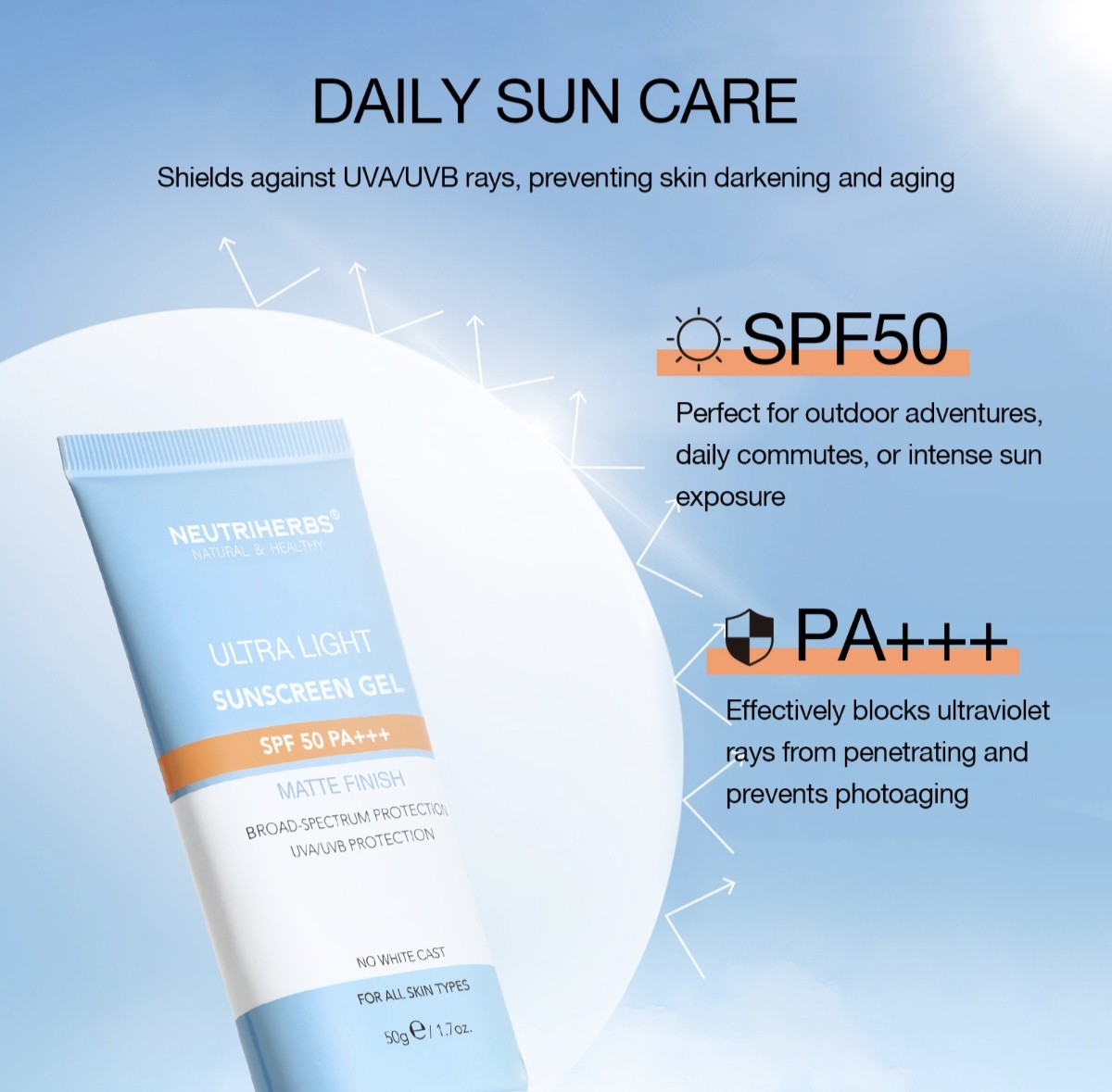 Ultra Light Sunscreen Gel SPF 50 thumbnail 13