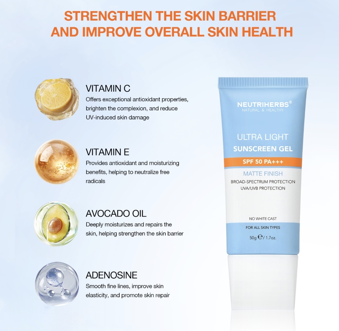 Ultra Light Sunscreen Gel SPF 50 thumbnail 9